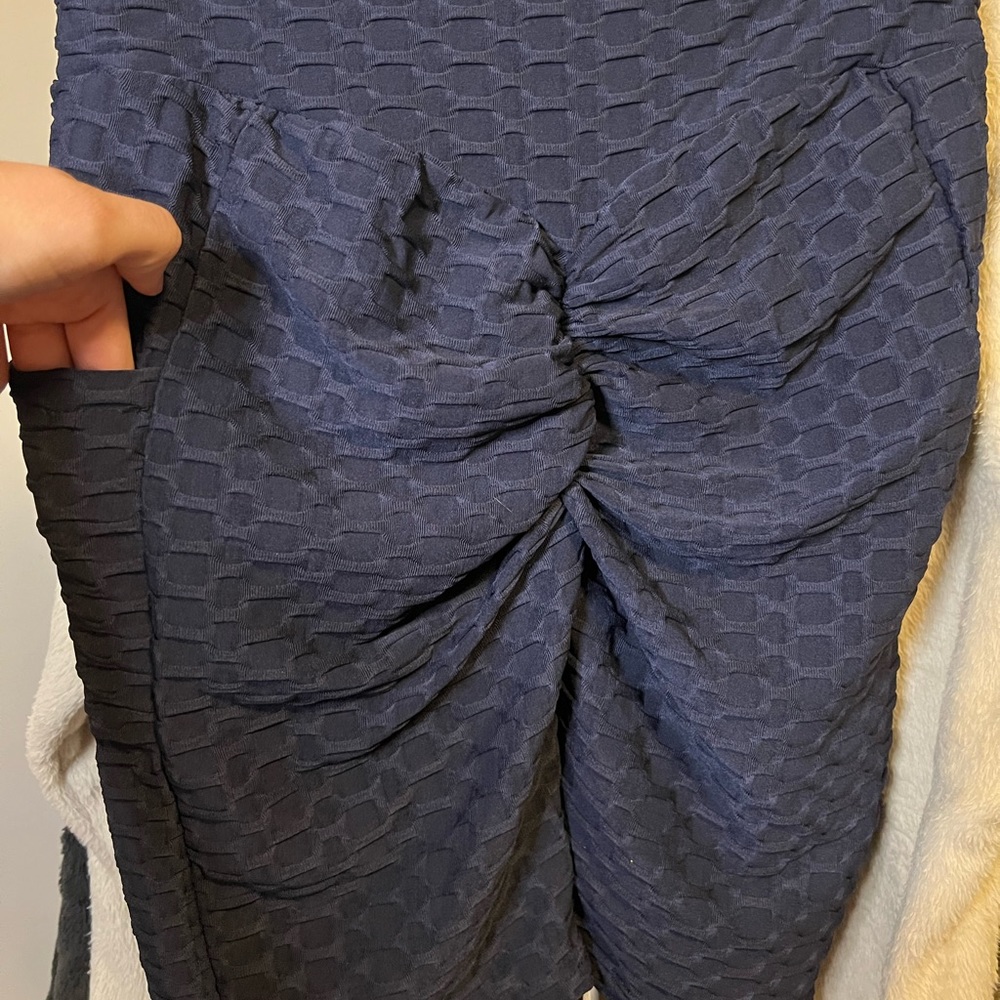 Scrunchy Bike Shorts Navy